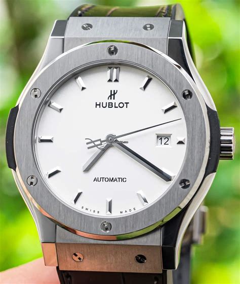 Hublot Classic Fusion Titanium Opalin 42 mm Silver / White for 